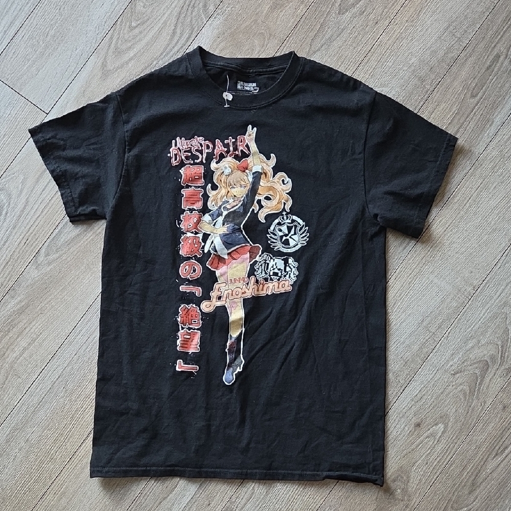 Ultimate Despair Junko Enoshima Black Graphic Tee Small